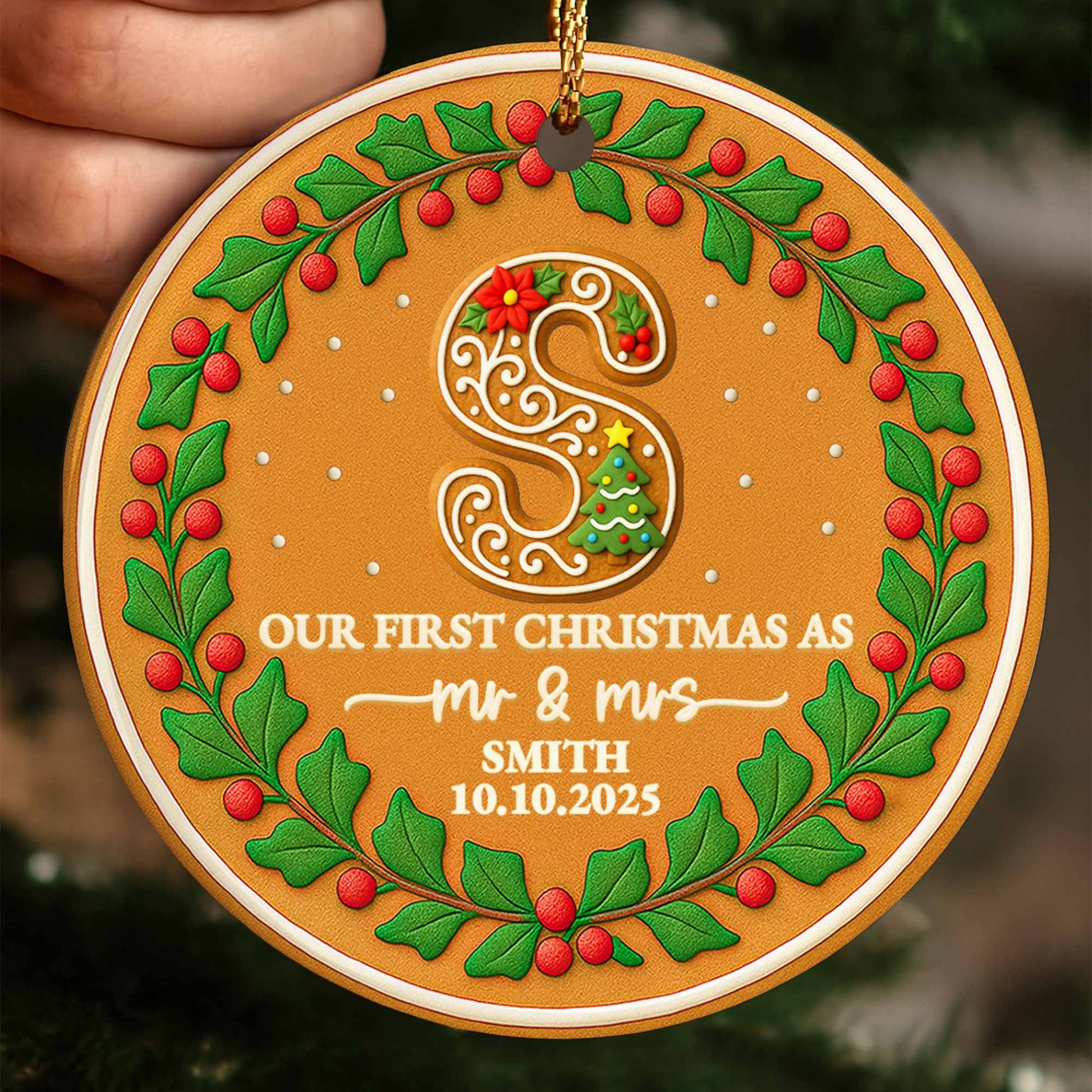 Our First Christmas As Mr & Mrs, Holly And Berries