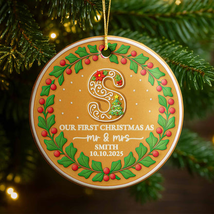 Our First Christmas As Mr & Mrs, Holly And Berries