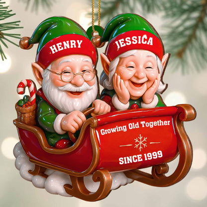 Growing Old Together, Santa And Sleigh