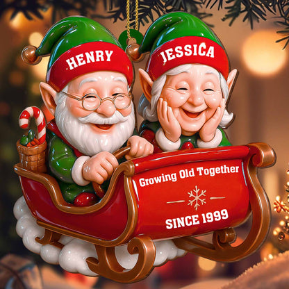 Growing Old Together, Santa And Sleigh