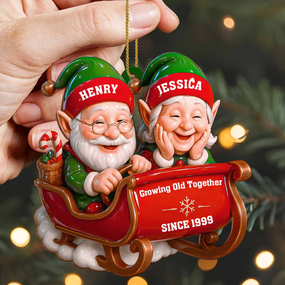 Growing Old Together, Santa And Sleigh