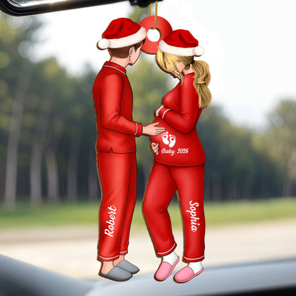 Cherish Your Christmas Memories With Our Couple Ornament - Personalized Custom Wood Ornament, Custom Shaped - CPL789_WDO