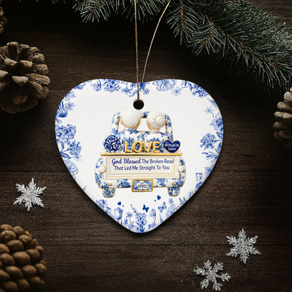 God Blessed The Broken Road, Flowers And Love Plate