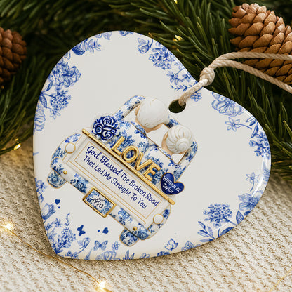 God Blessed The Broken Road, Flowers And Love Plate