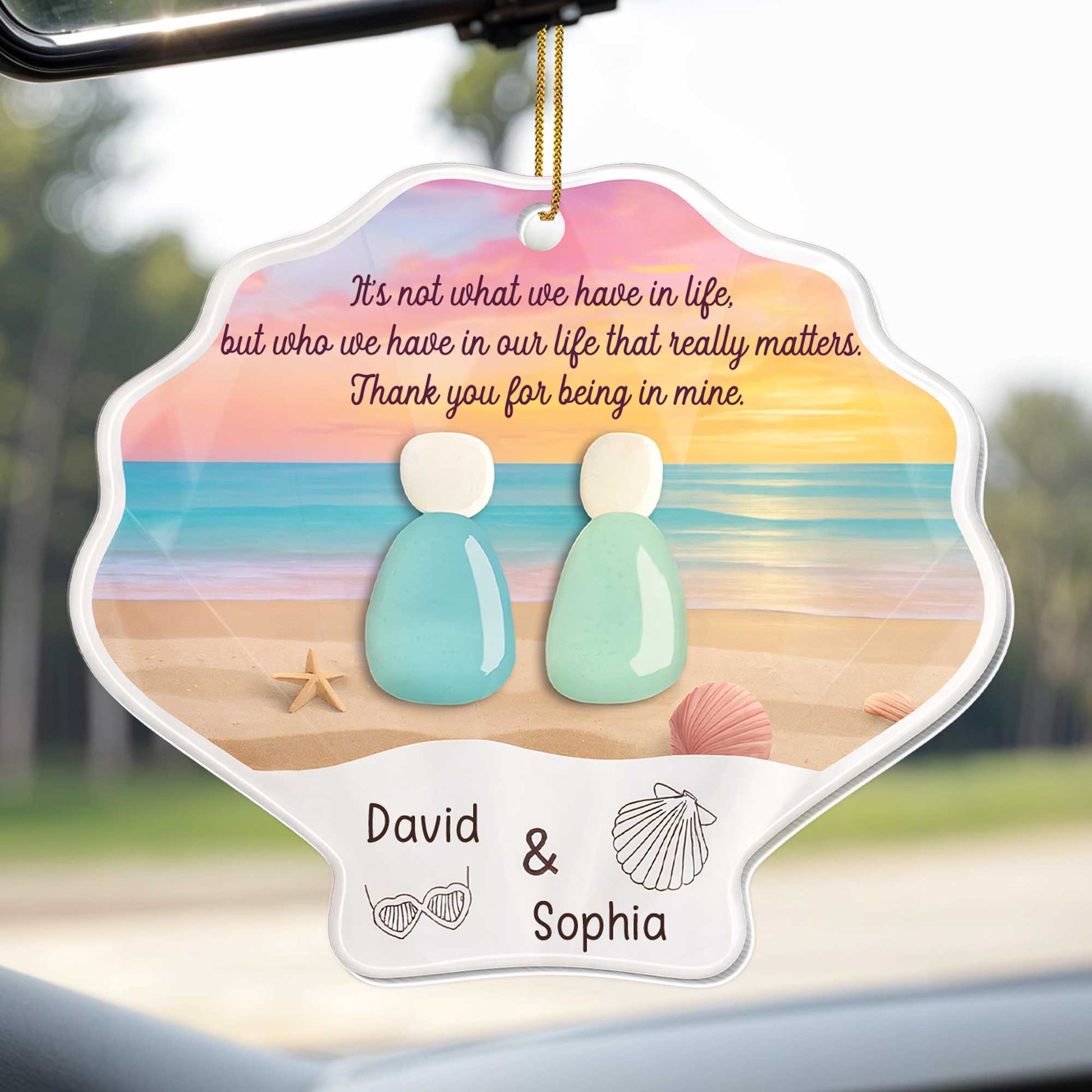 Thank You For Being In Mine, Beach And Sunset