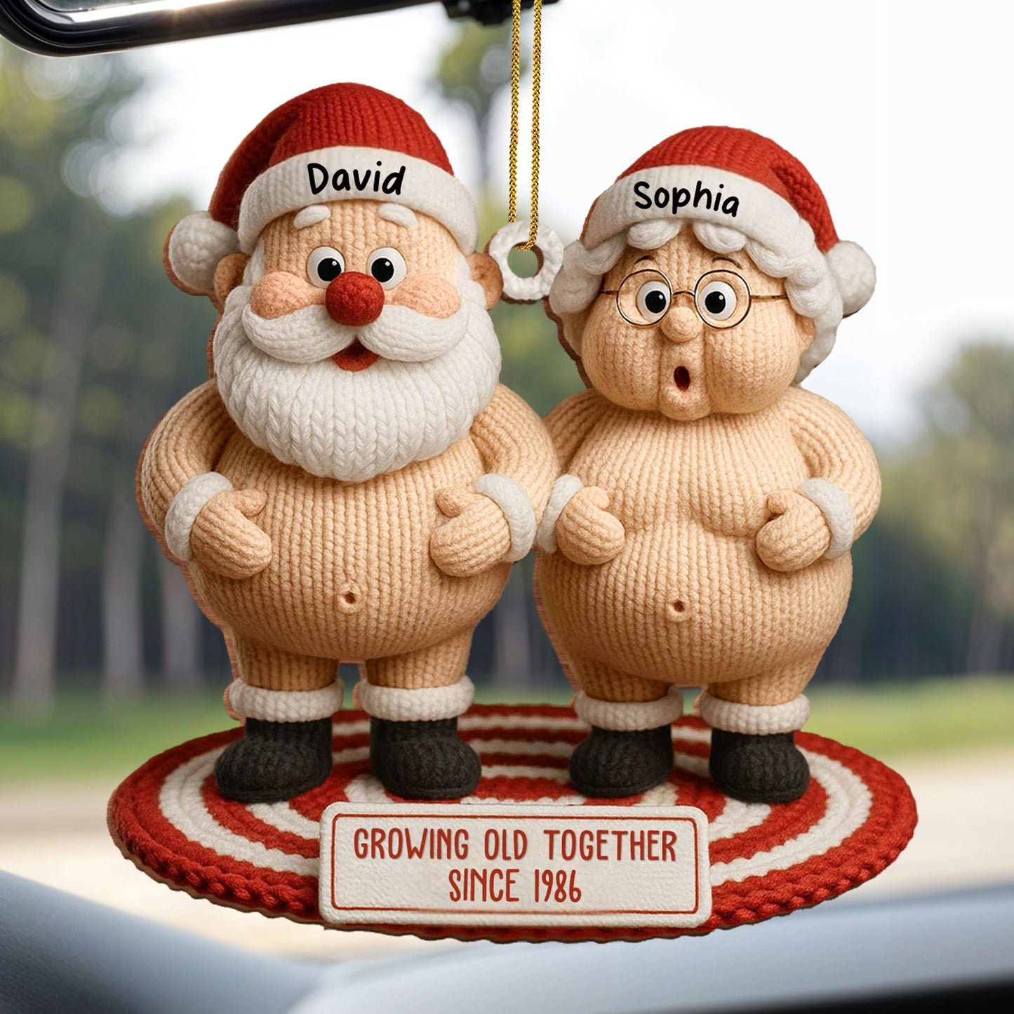 Growing Old Together Christmas Ornament For Couples
