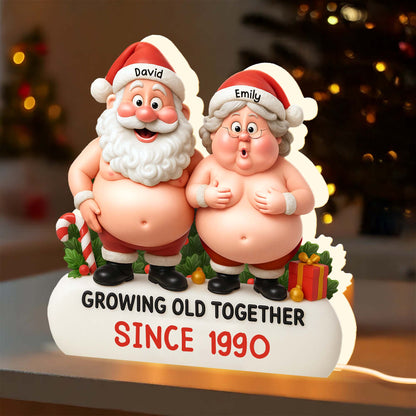 Growing Old Together, Santa And Mrs Claus Design