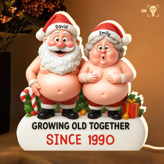 Growing Old Together, Santa And Mrs Claus Design