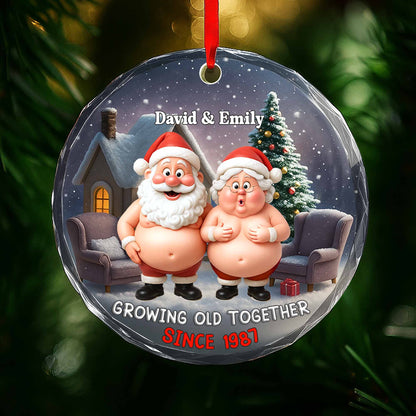 Growing Old Together, Santa Claus Christmas Ornament