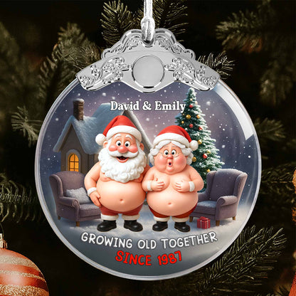 Growing Old Together, Santa And Mrs Claus Decoration