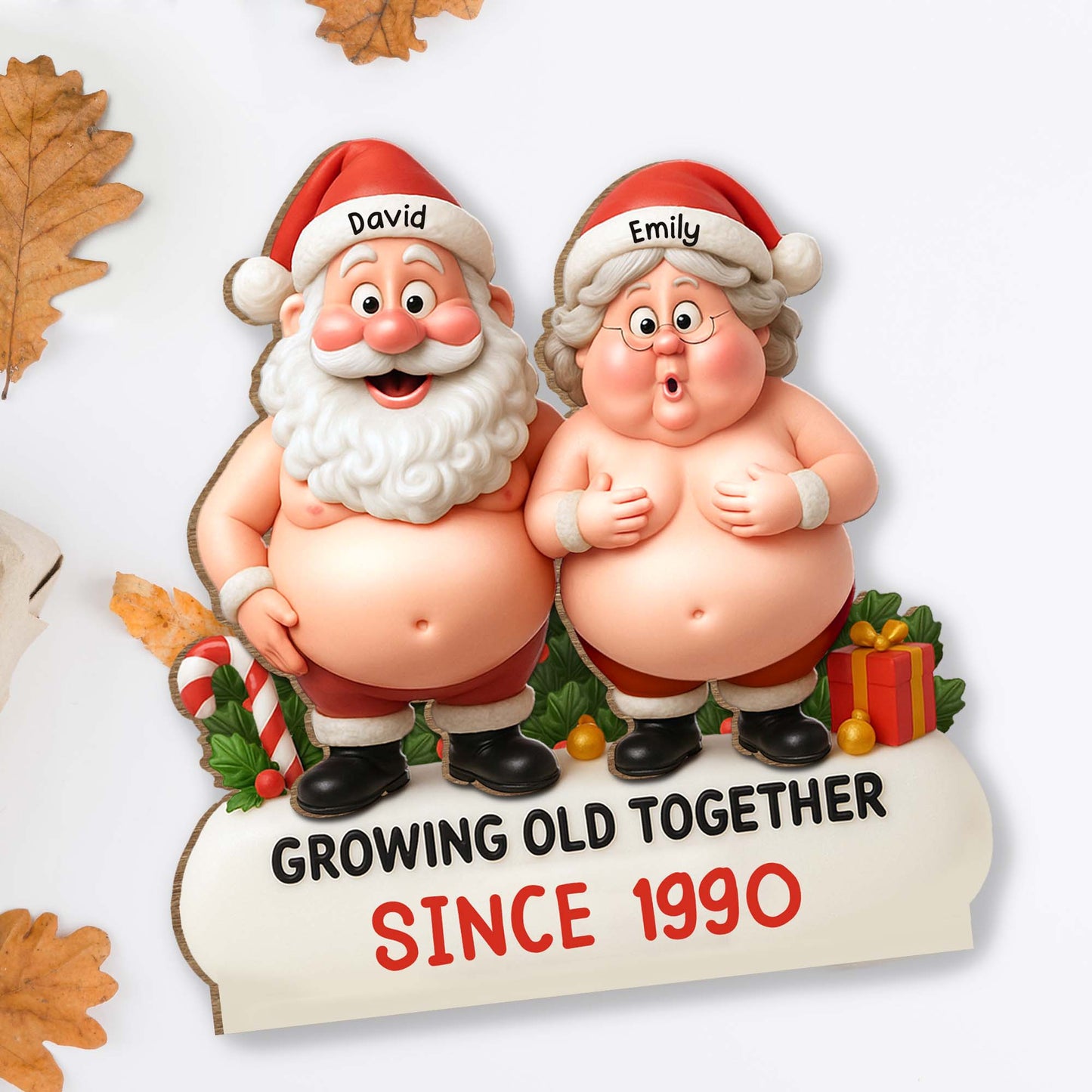 Growing Old Together Santa And Mrs Claus Figurine