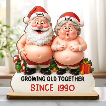 Growing Old Together Santa And Mrs Claus Figurine