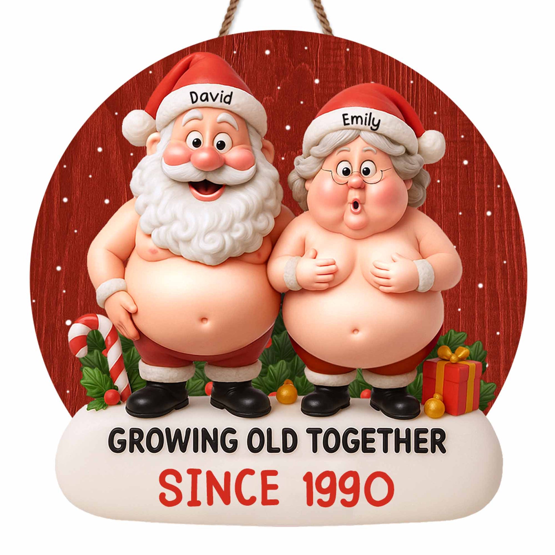 Growing Old Together With Santa And Mrs. Claus