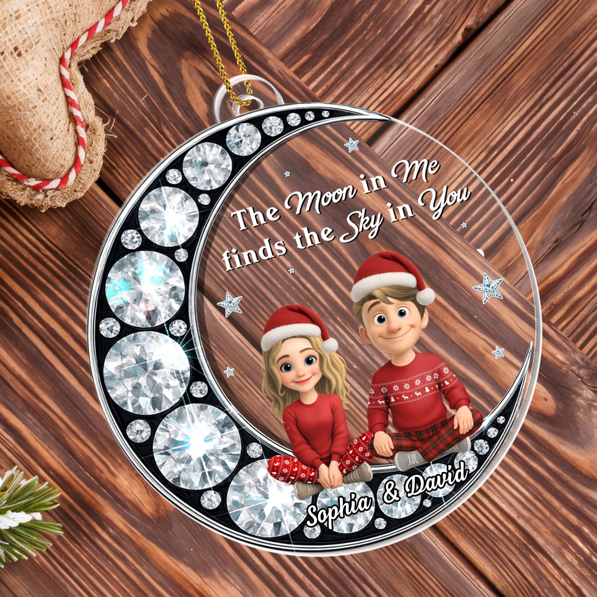 The Moon in Me Finds the Sky in You, Couple and Stars