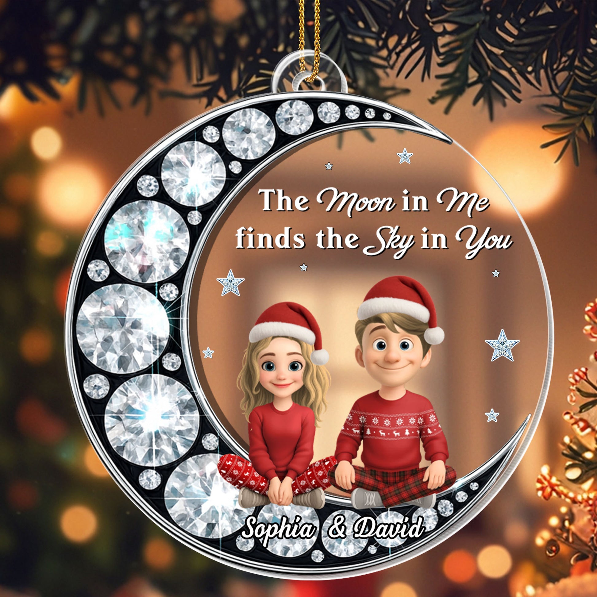 The Moon in Me Finds the Sky in You, Couple and Stars