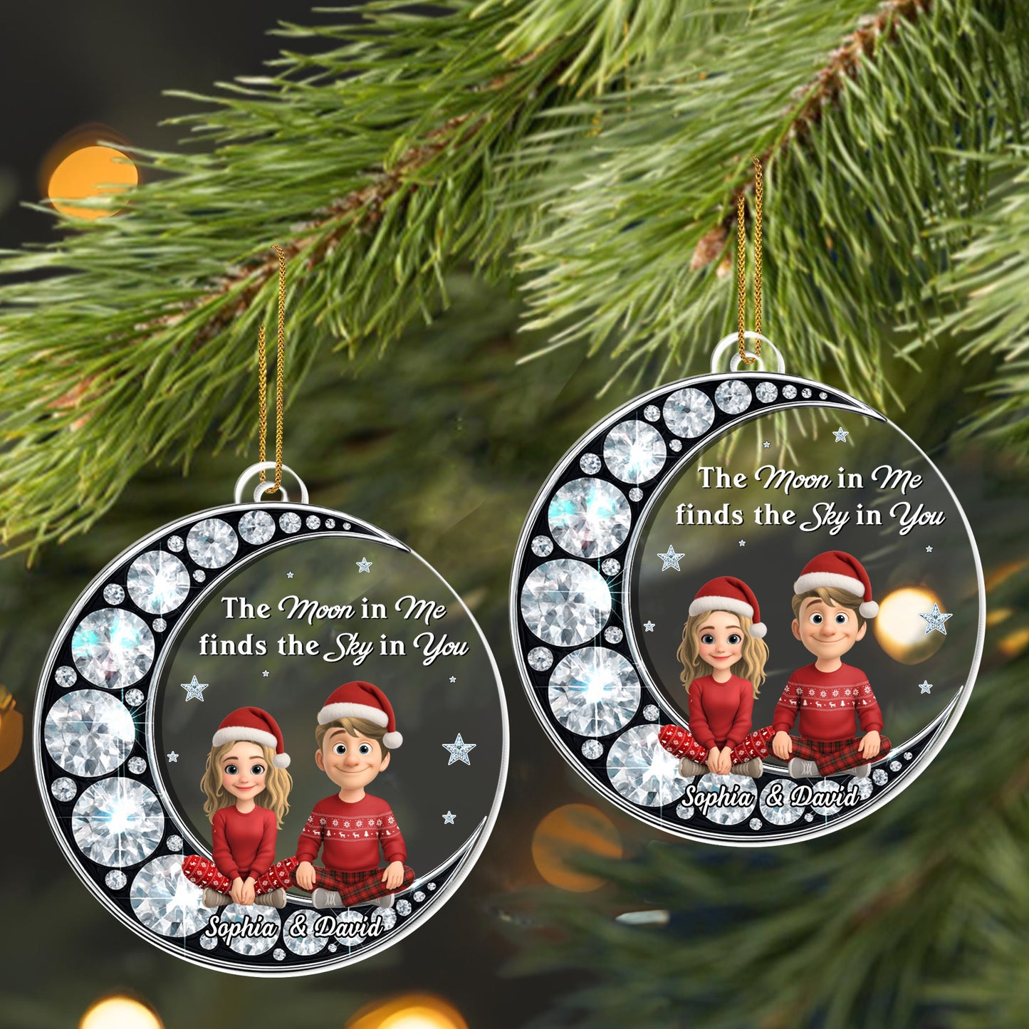 The Moon in Me Finds the Sky in You, Couple and Stars