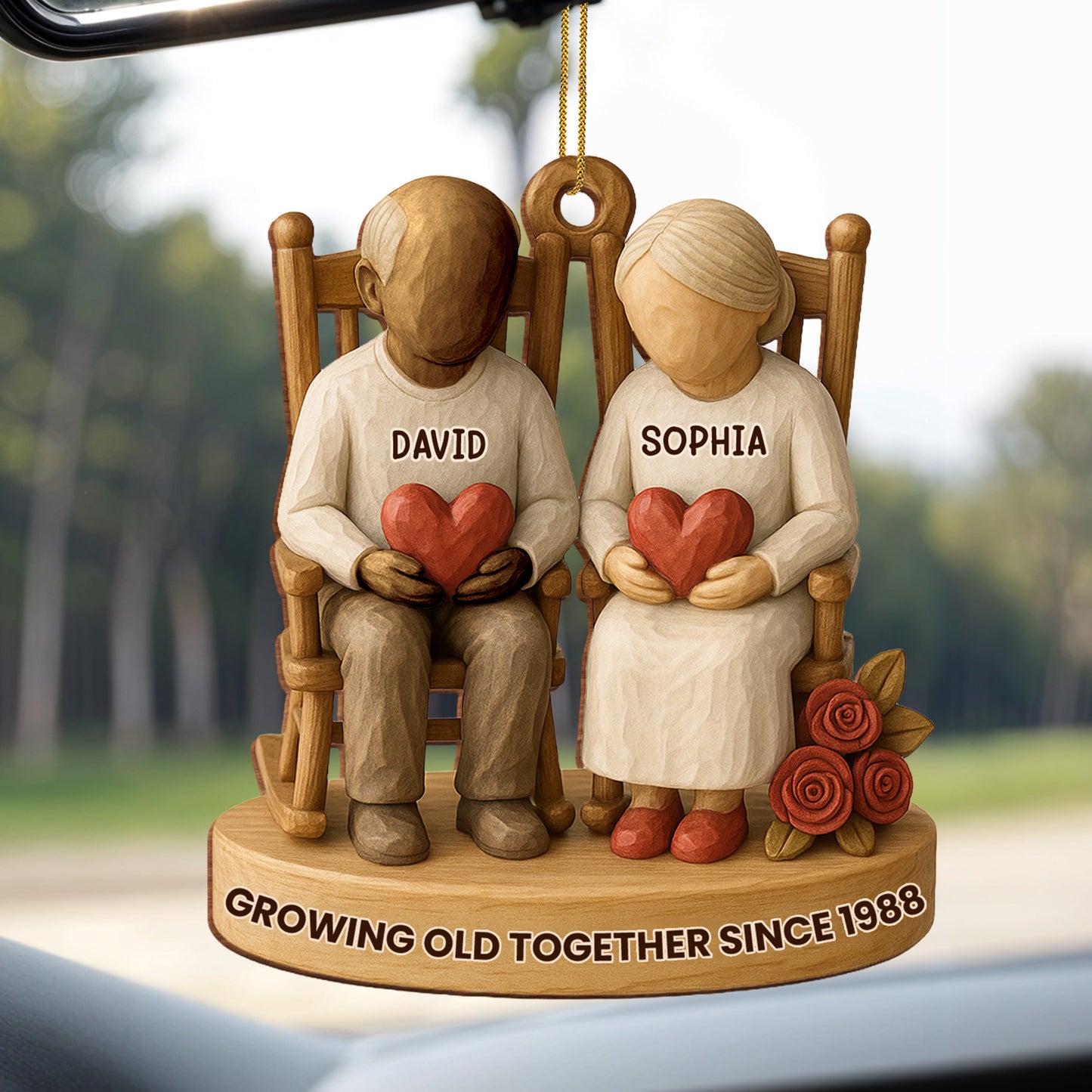 Growing Old Together With Hearts And Roses