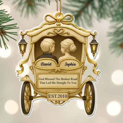 God Blessed The Broken Road, Couple In Carriage