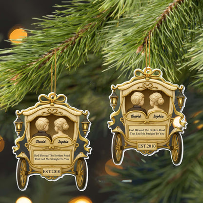 God Blessed The Broken Road, Couple In Carriage