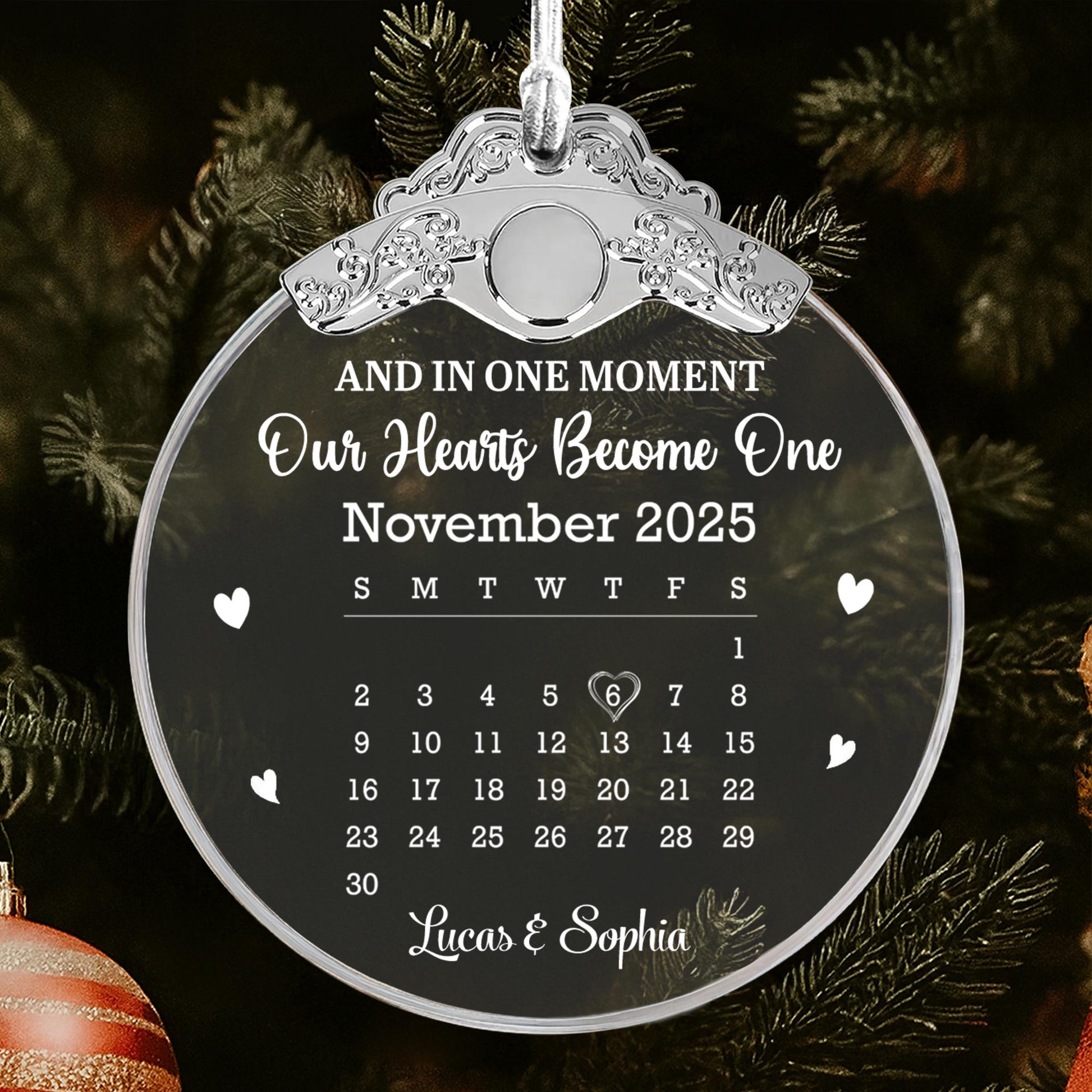 Our Hearts Become One, Hearts, Calendar Design