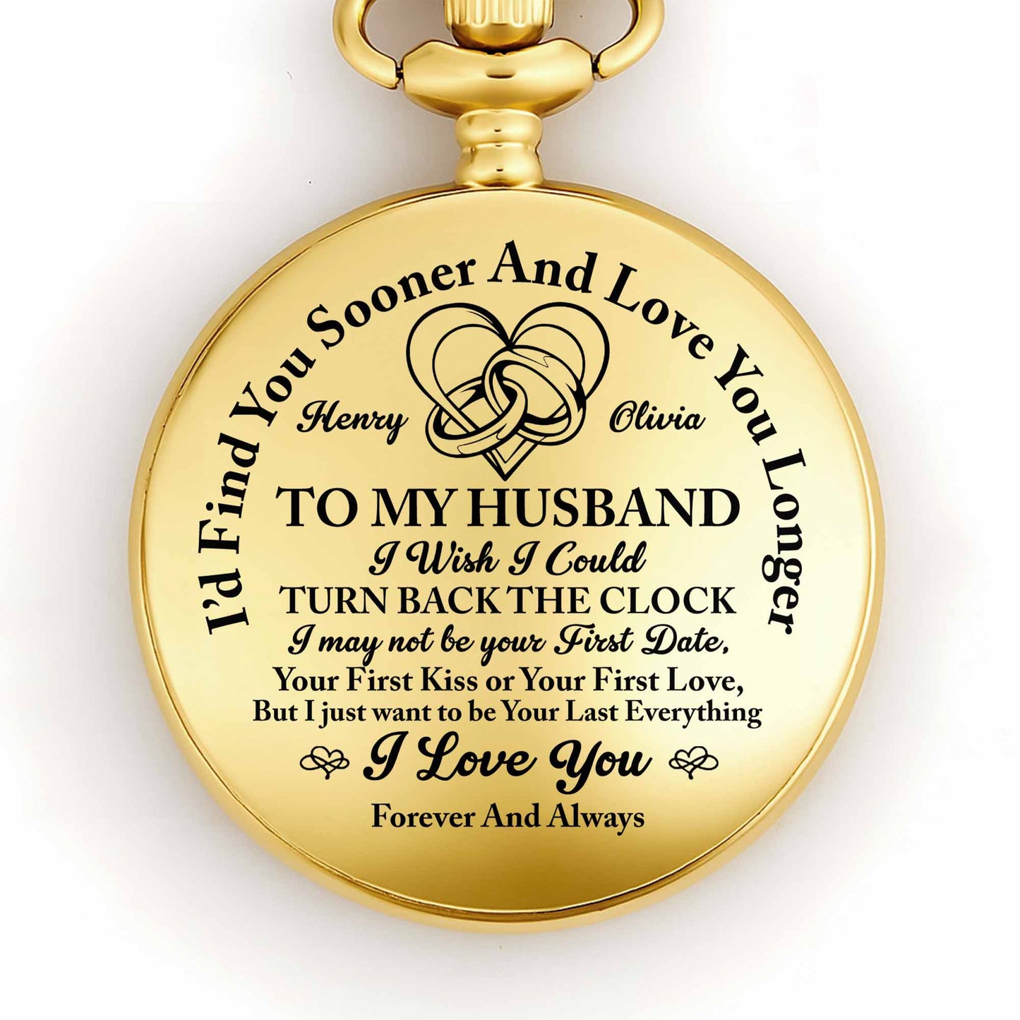 To My Husband, I'd Find You Sooner, Celtic Knot Heart Design