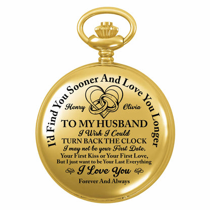 To My Husband, I'd Find You Sooner, Celtic Knot Heart Design