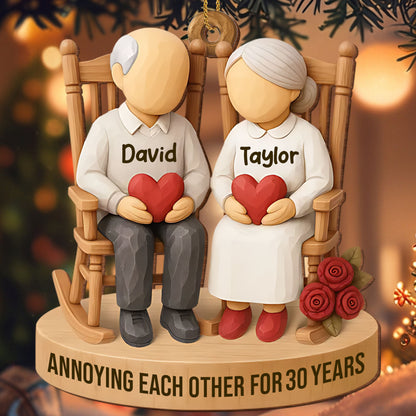 Annoying Each Other For 30 Years, Couple And Roses