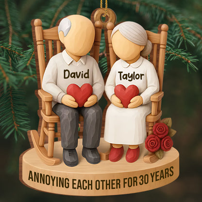 Annoying Each Other For 30 Years, Couple And Roses