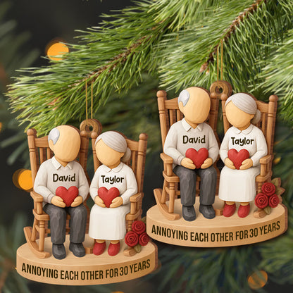 Annoying Each Other For 30 Years, Couple And Roses