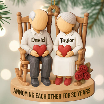 Annoying Each Other For 30 Years, Couple And Roses