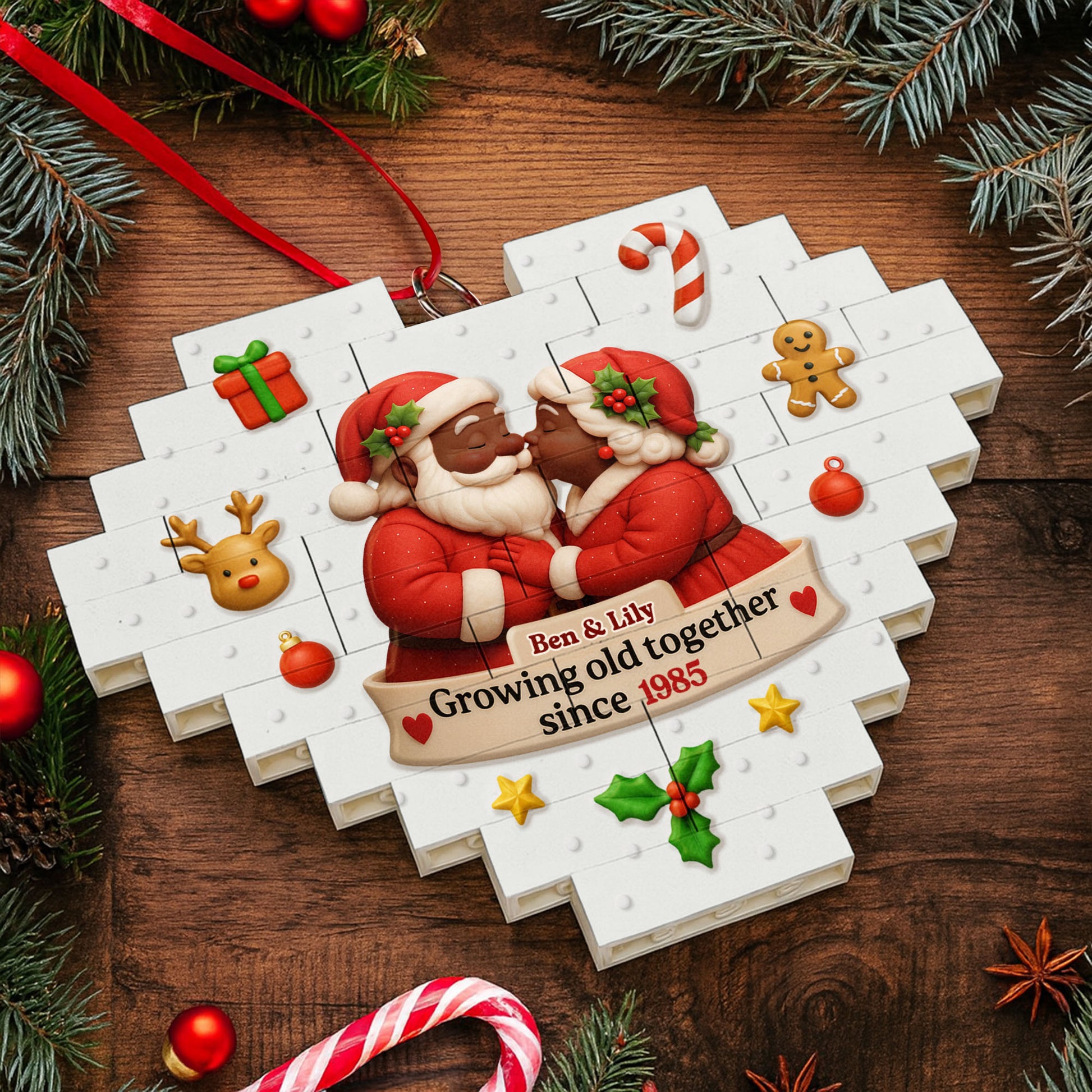 Growing Old Together Since, Santa And Mrs. Claus