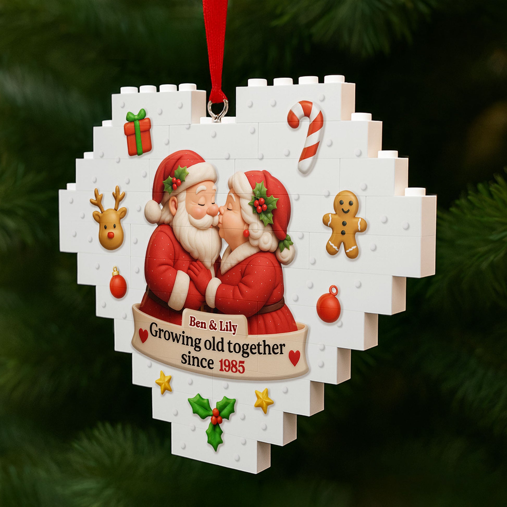 Growing Old Together Since, Santa And Mrs. Claus