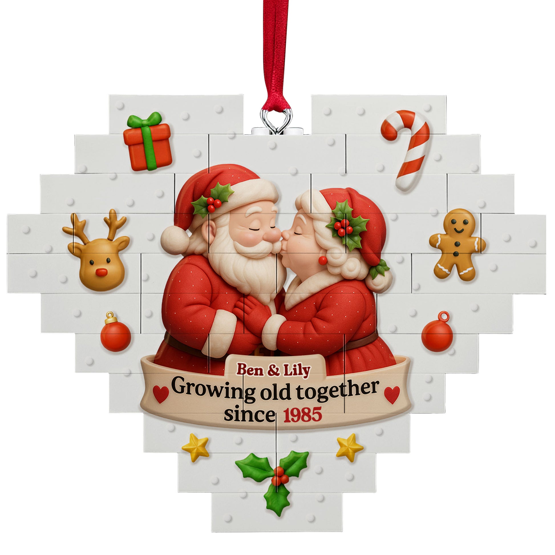 Growing Old Together Since, Santa And Mrs. Claus