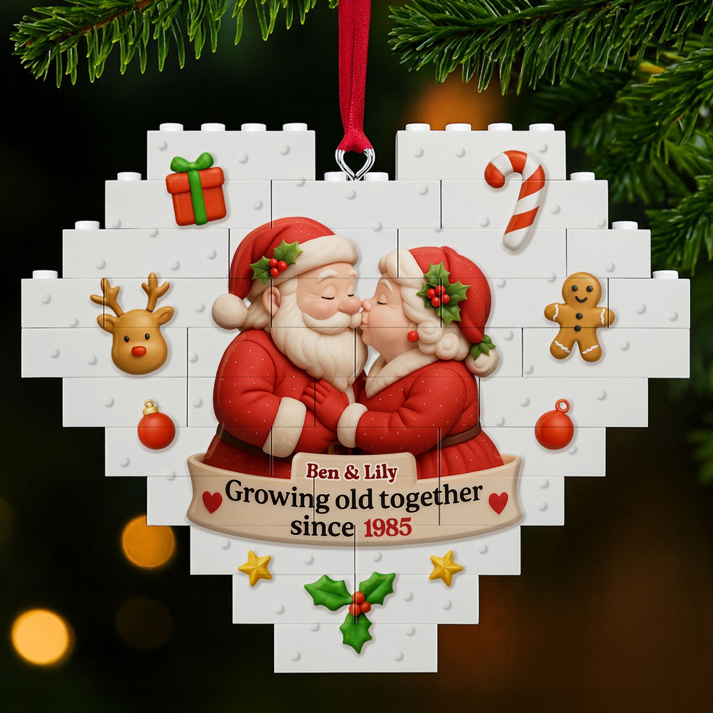 Growing Old Together Since, Santa And Mrs. Claus