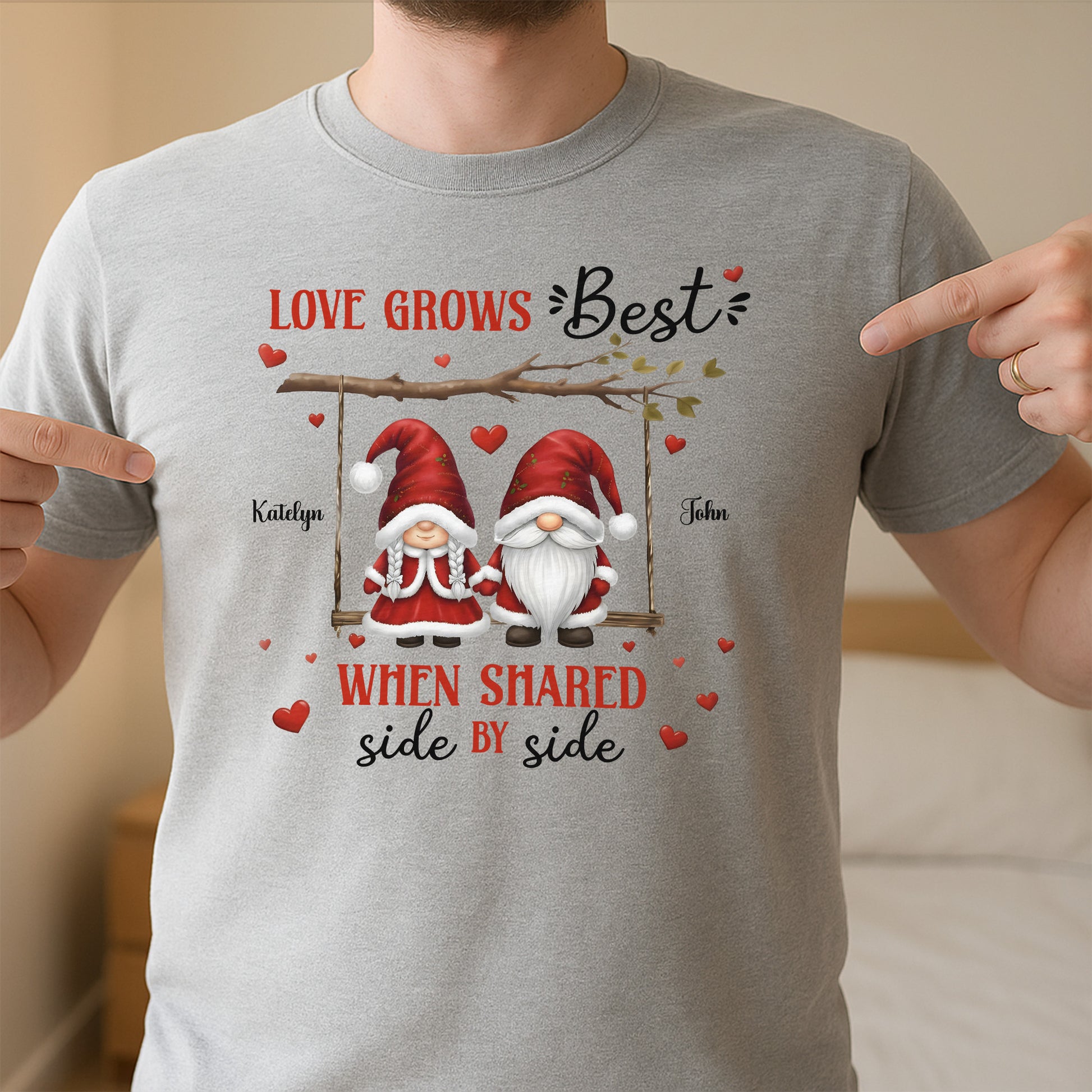 Love Grows Best When Shared Side By Side Gnomes