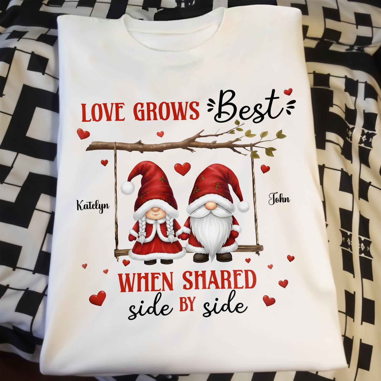 Love Grows Best When Shared Side By Side Gnomes