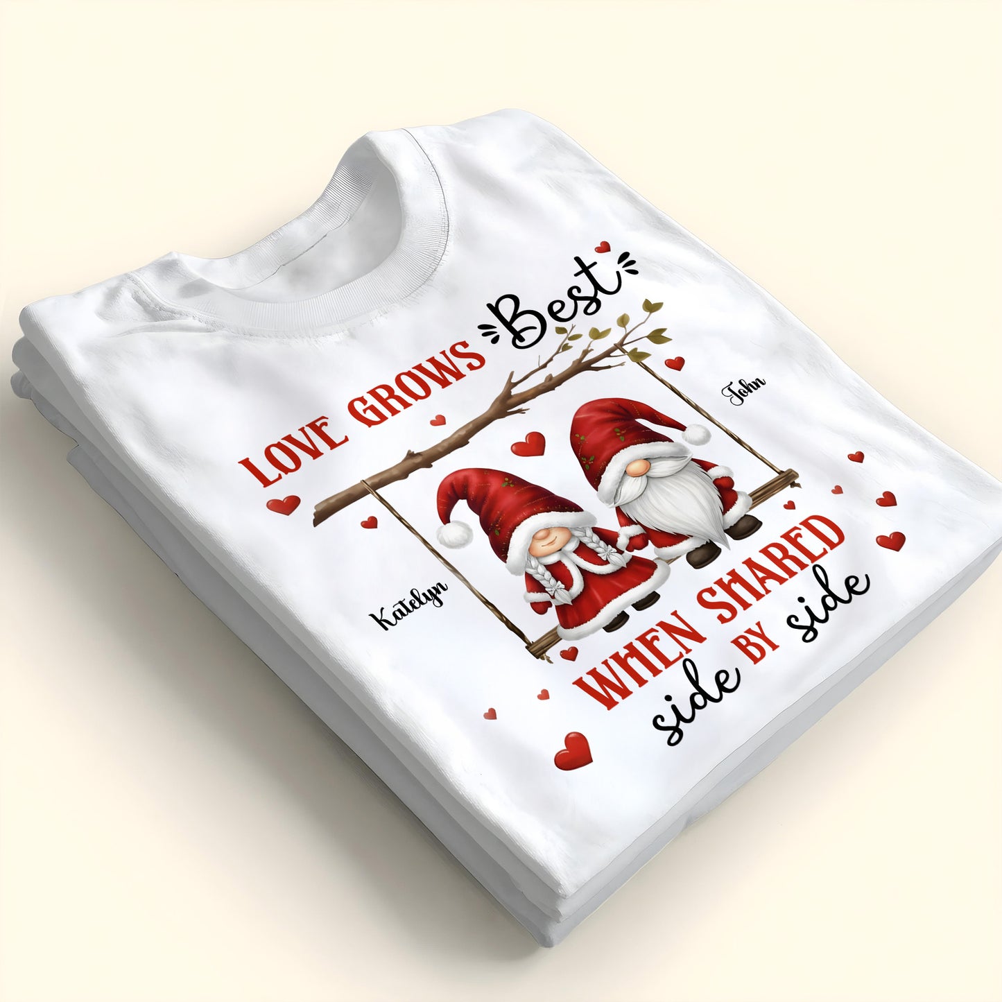 Love Grows Best When Shared Side By Side Gnomes