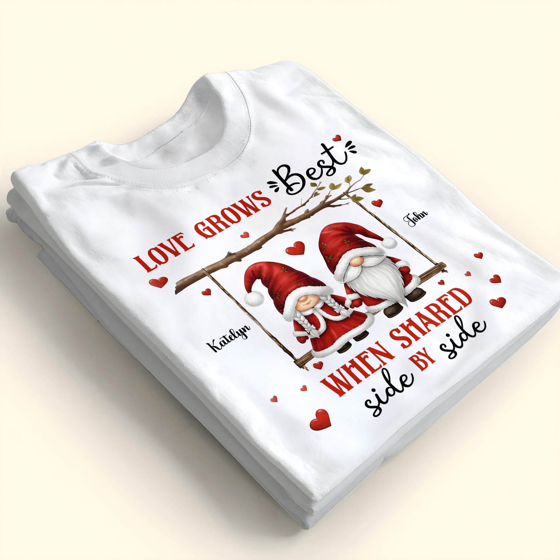 Love Grows Best When Shared Side By Side Gnomes