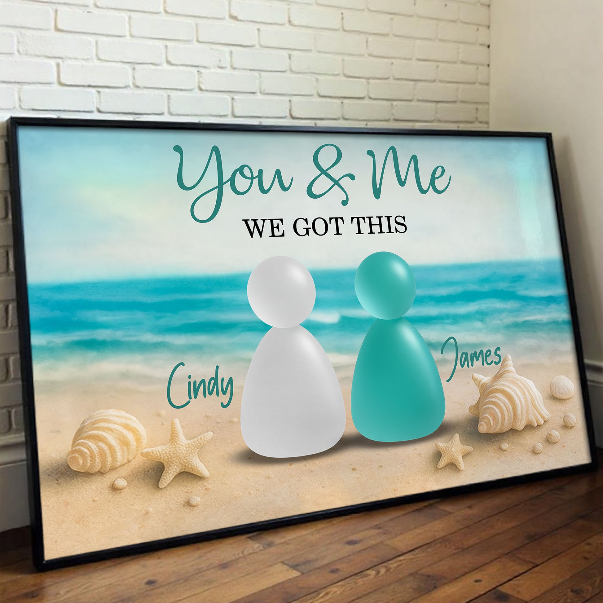 You & Me We Got This Beach and Seashells Design