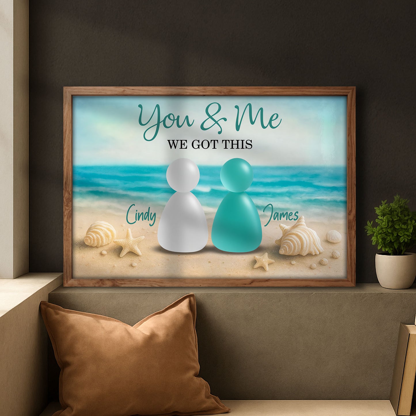 You & Me We Got This Beach and Seashells Design