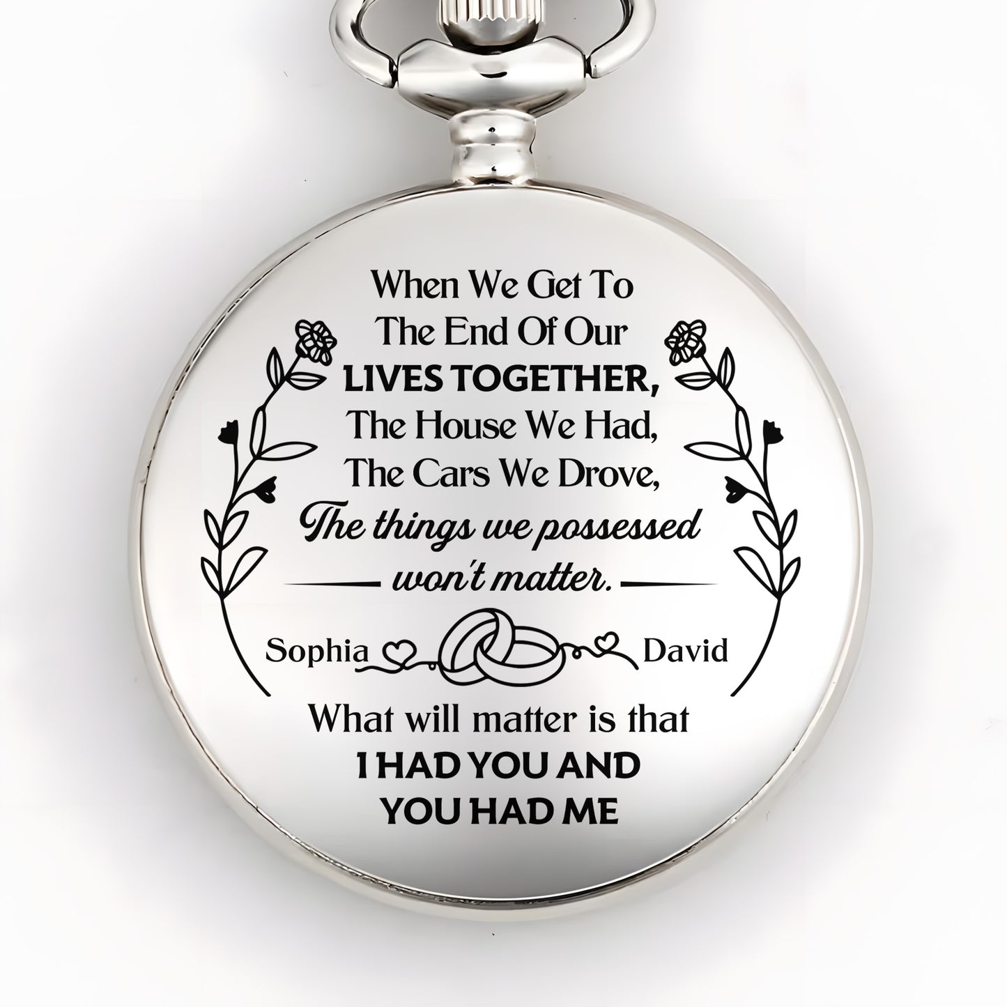 When We Get To The End Of Our Lives Together Leaves And Wedding Rings