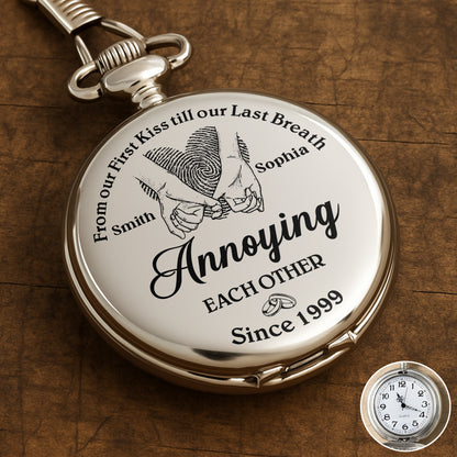 From Our First Kiss Till Our Last Breath, Fingerprints And Hearts Design