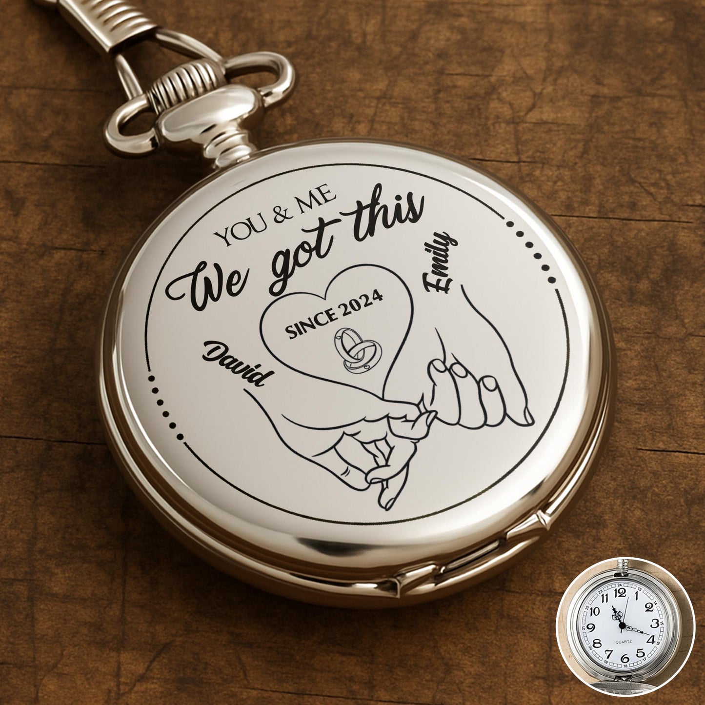 You & Me We Got This, Holding Hands Heart Design