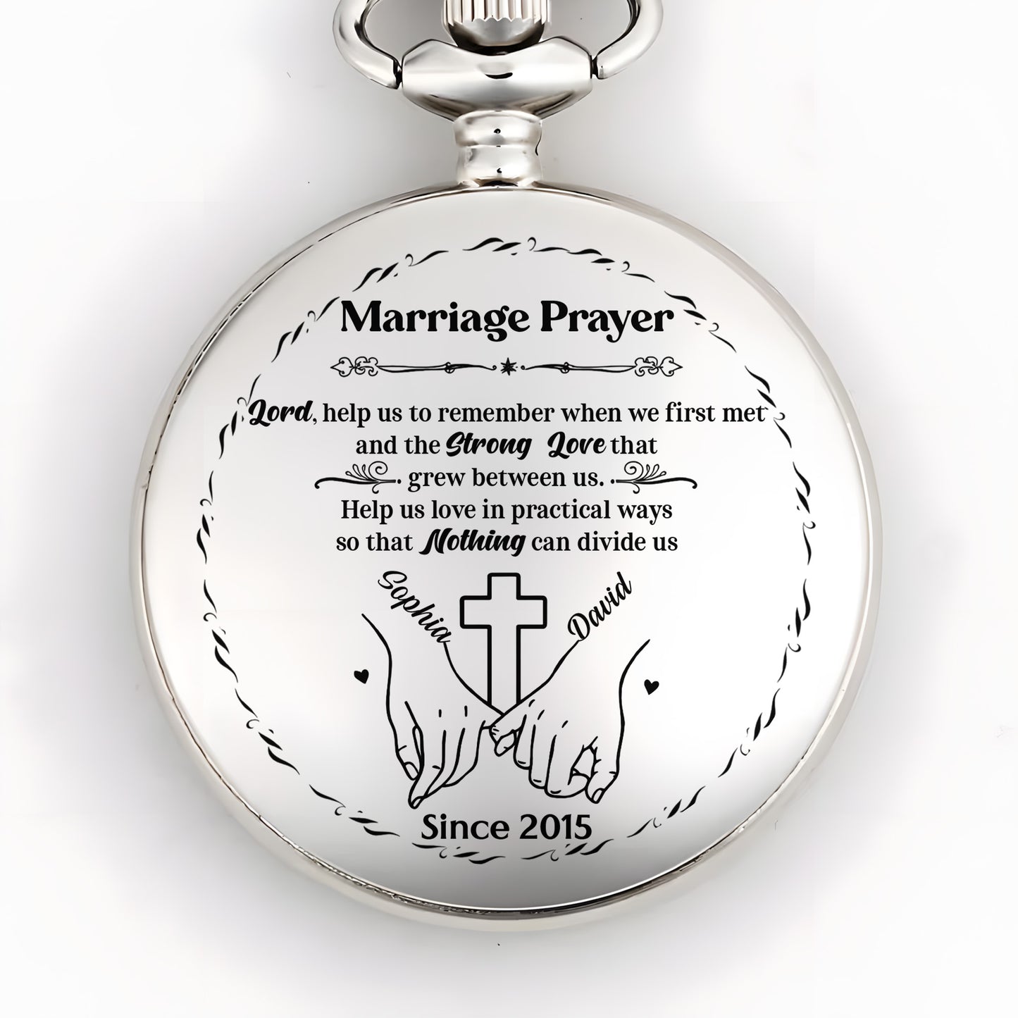 Marriage Prayer, Joined Hands And Cross