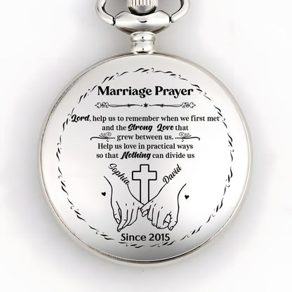 Marriage Prayer, Joined Hands And Cross