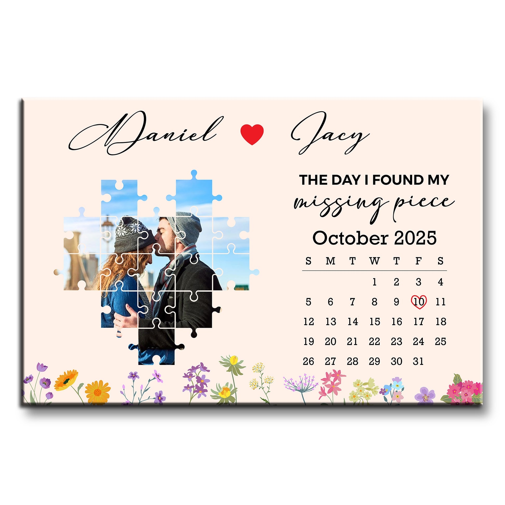 The Day I Found My Missing Piece With Puzzle Pieces And Flowers