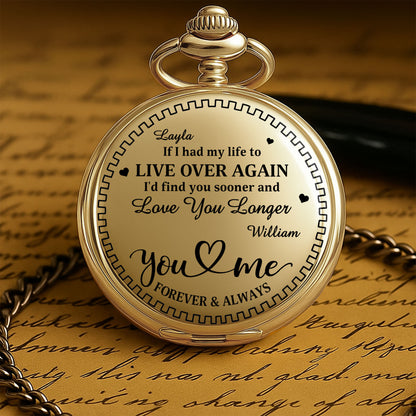 If I Had My Life To Live Over Again I'd Find You Sooner And Love You Longer