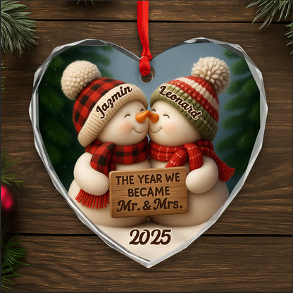 The Year We Became Mr. & Mrs. Snowmen With Heart
