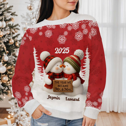 The Year We Became Mr And Mrs, Snowmen And Snowflakes