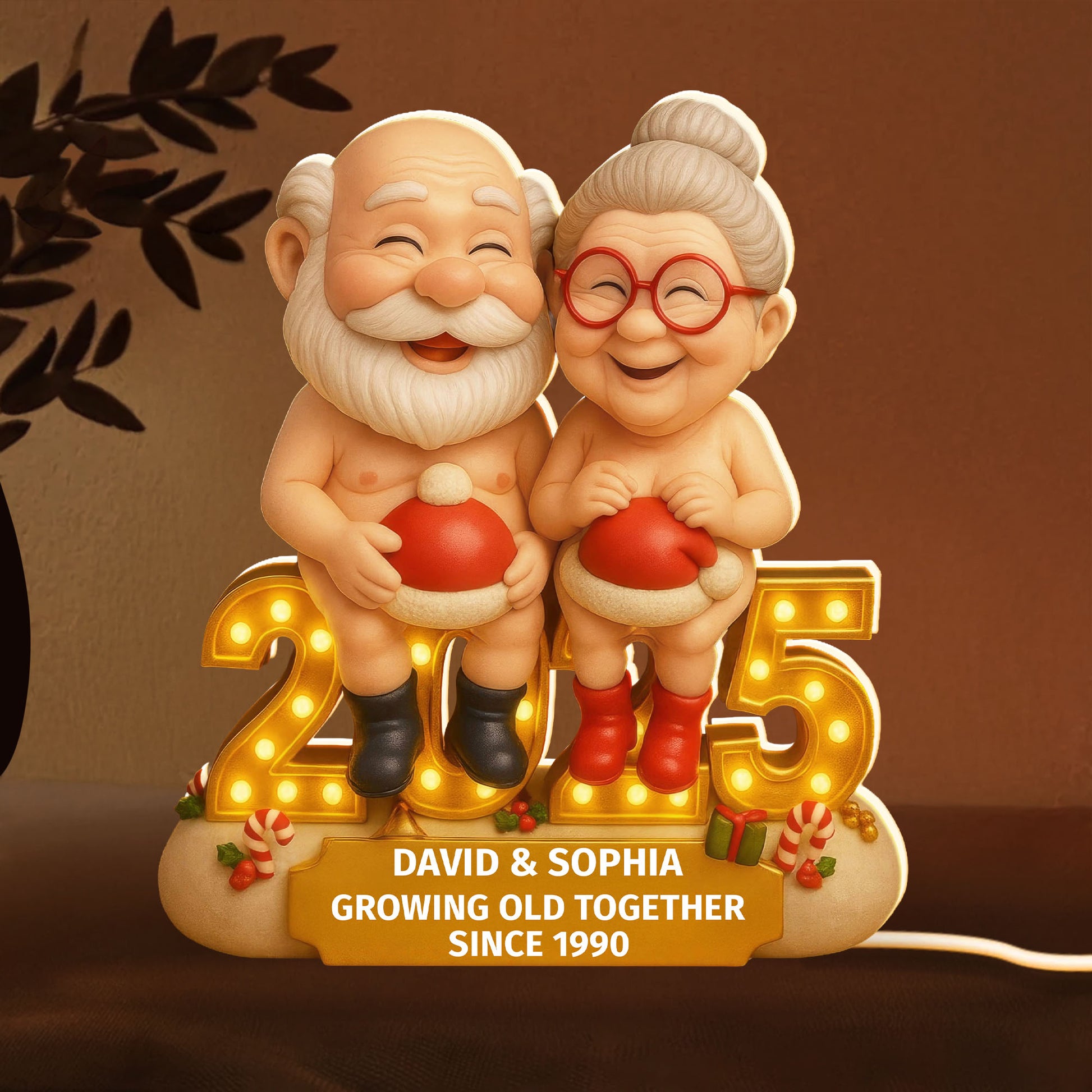 Growing Old Together Since [Year], Elderly Couple Embrace